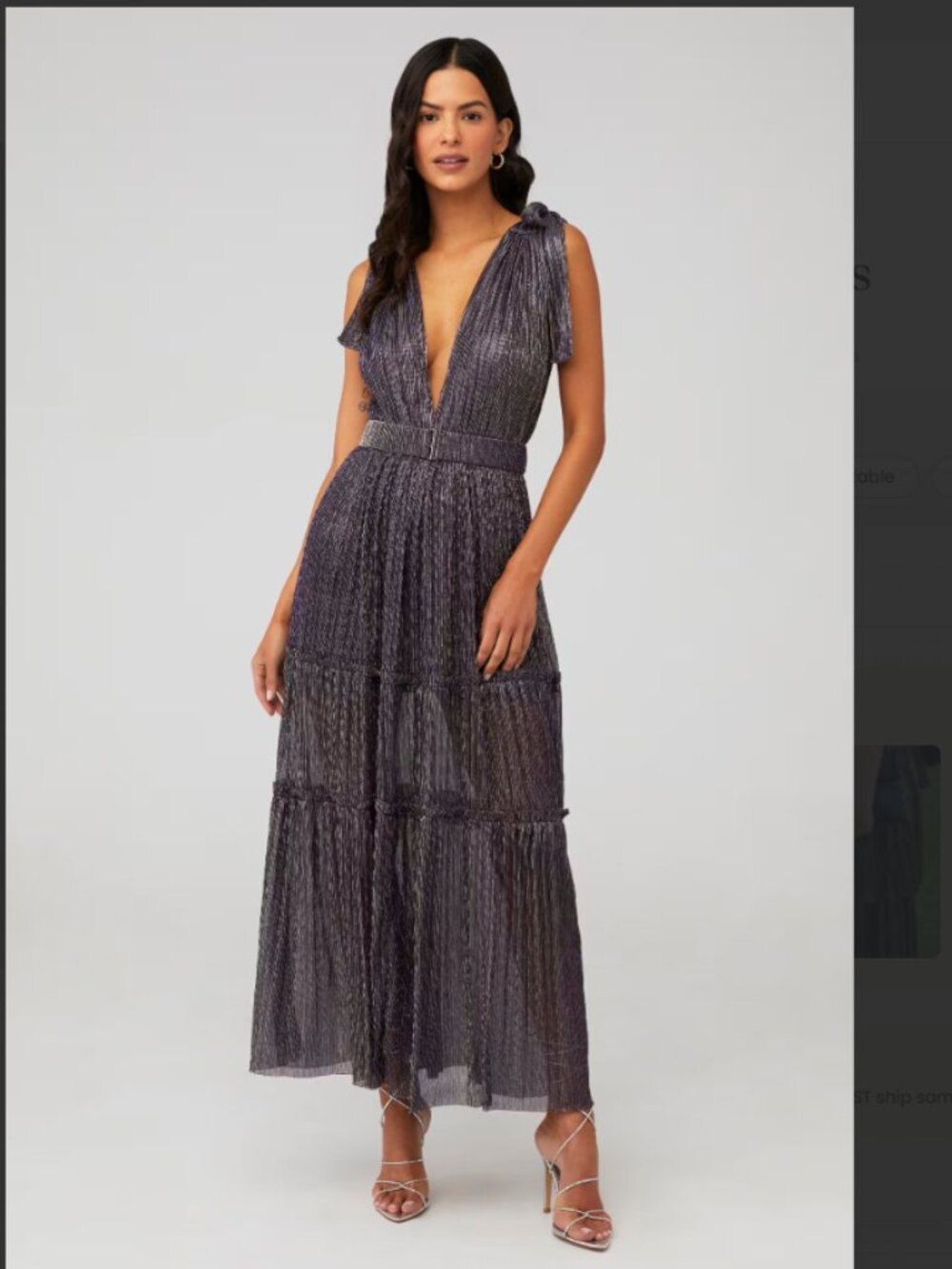 Sabina Musayev Helena Dress in Purple  $395